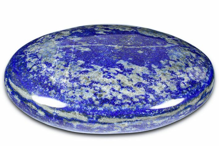 Polished Lapis Lazuli Palm Stone - Pakistan #362555